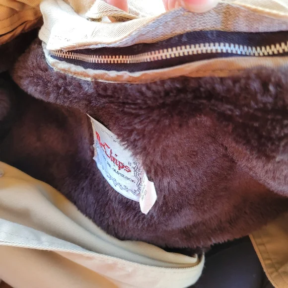 Mr. Chips vintage men's classic trench coat with Removable fur lining - Picture 10 of 14